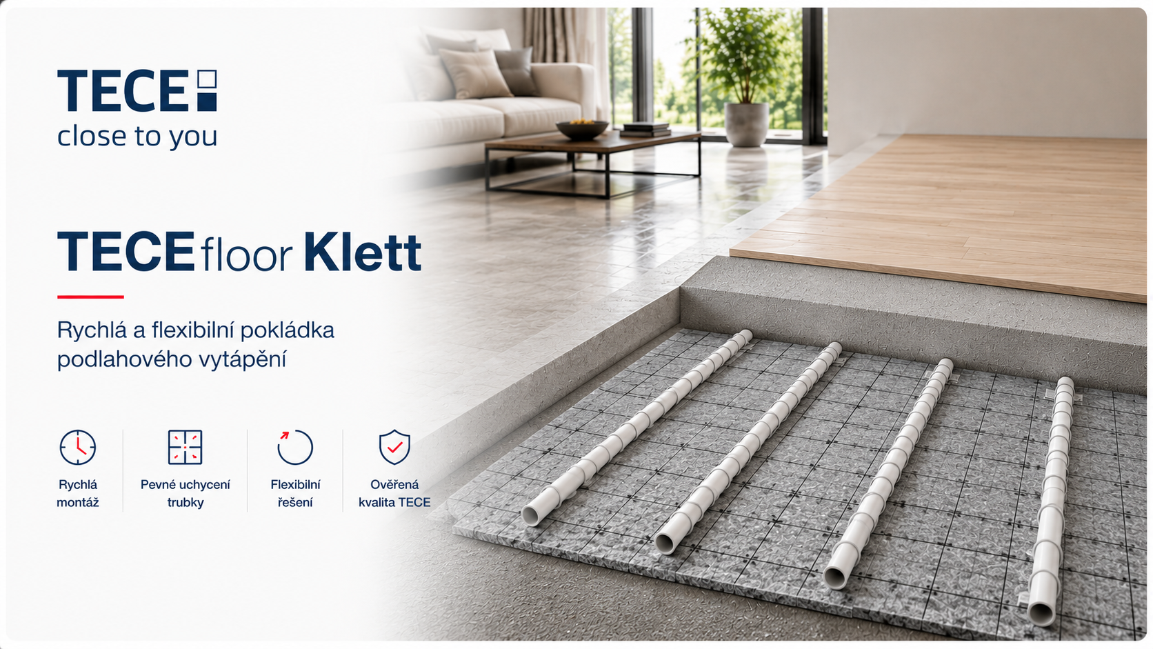 TECEfloor Klett - podlahové vytápění
